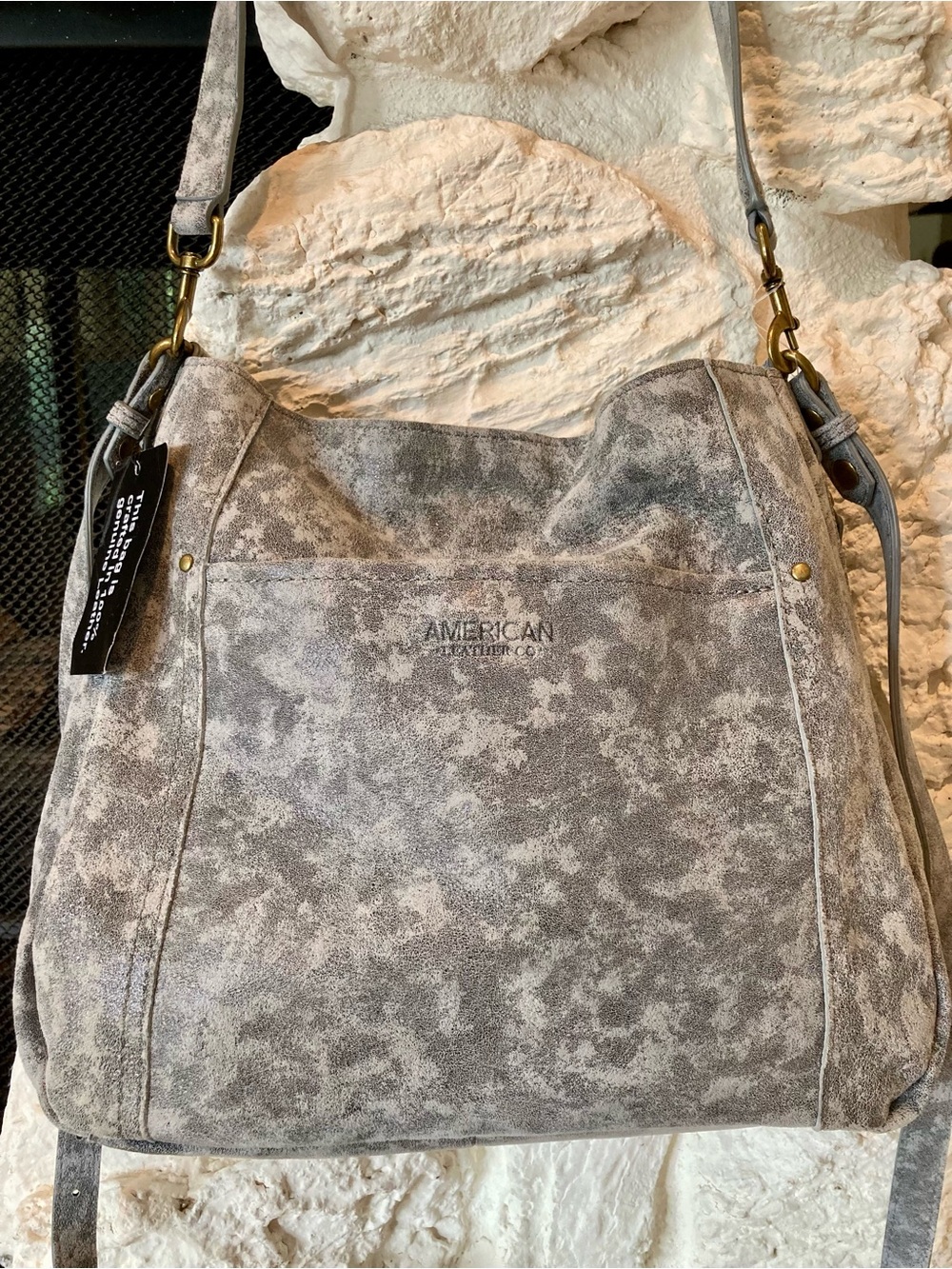 NWT American Leather Company Austin convertible crossbody/shoulder bag - Picture 2 of 14
